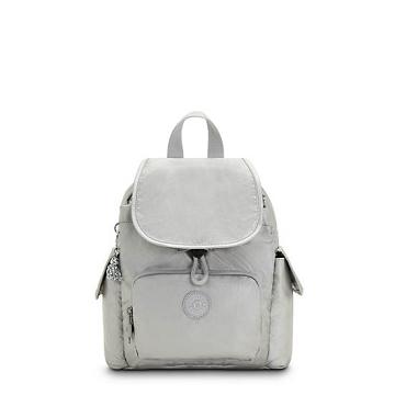 Kipling City Pack Mini Classic Metallic Hátizsák Titán | HU 1481NW